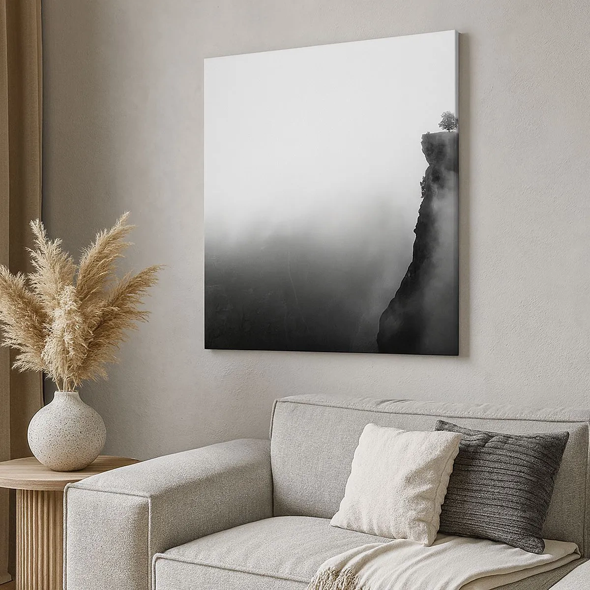 Quadro em tela - No limite do mundo - 30x30 cm