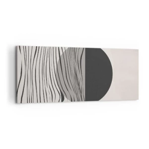 Quadro em tela - Composição da metade - 120x50 cm