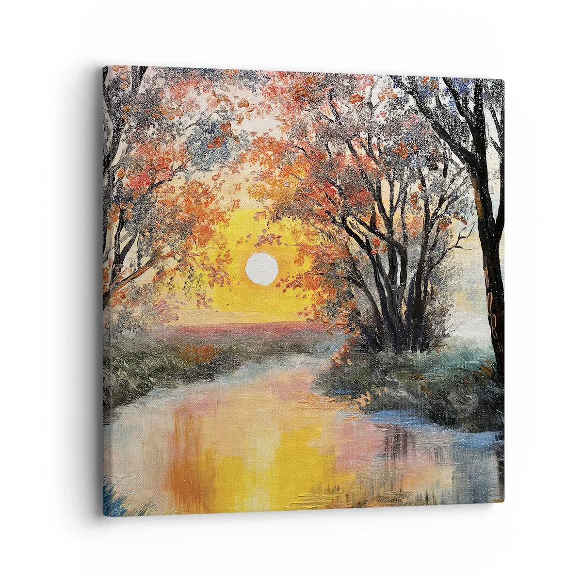 Quadro em tela - Vibrações de outono - 30x30 cm