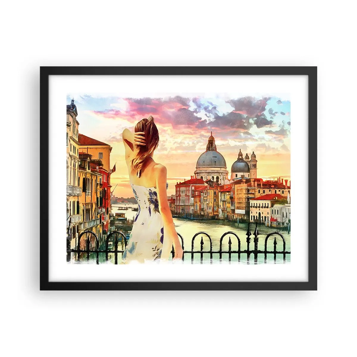 Pôster com moldura preta - Aventura de verdade somente em ... - 50x40 cm