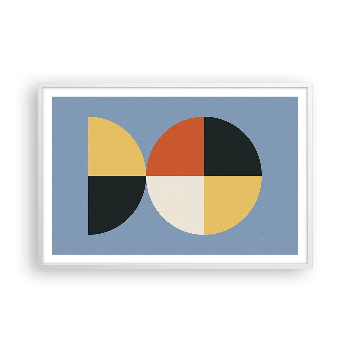 Pôster em moldura branca - Verja e conte - 91x61 cm