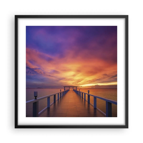 Pôster com moldura preta - Sem fim - 50x50 cm