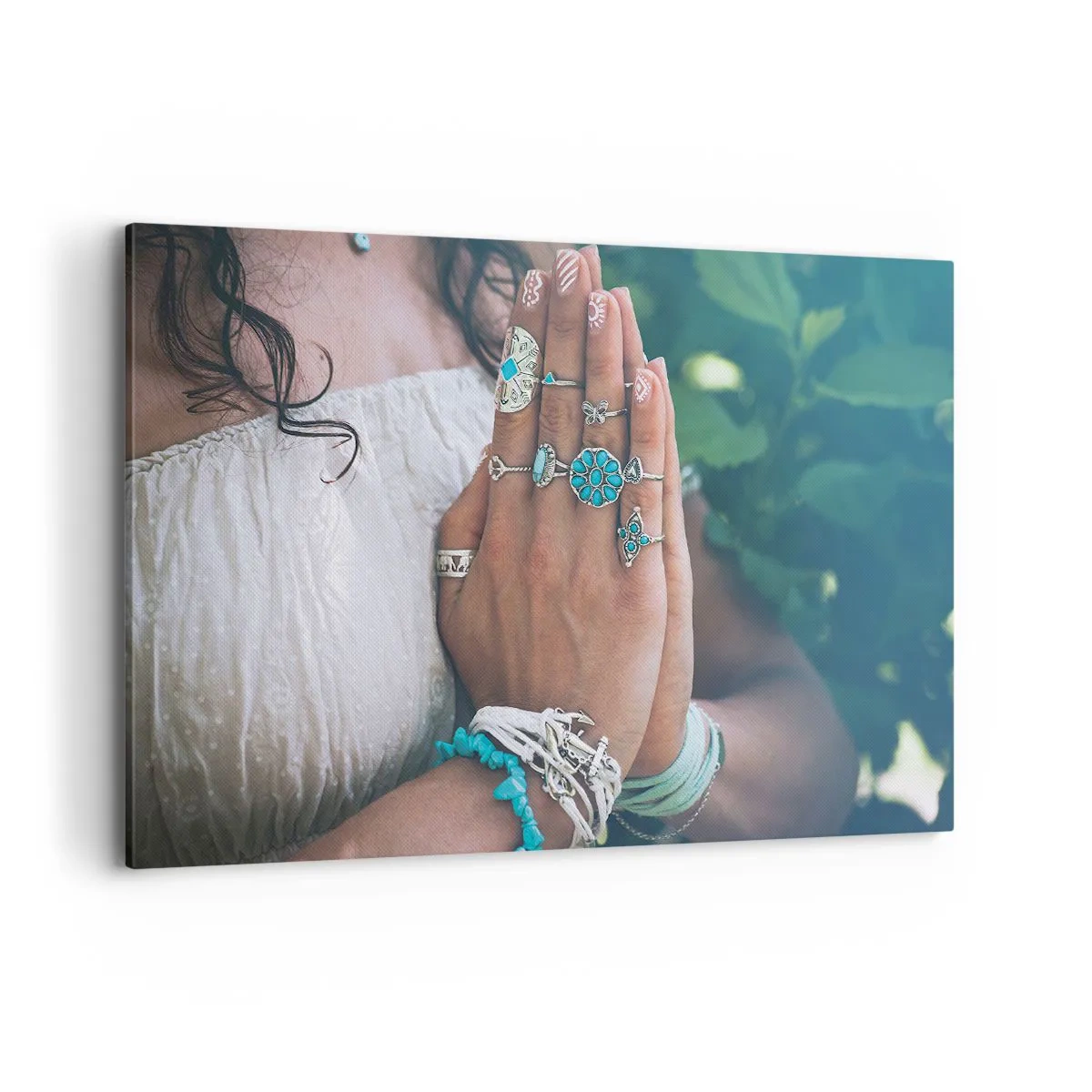 Quadro em tela - Bem-vindo ao centro do ser - 120x80 cm