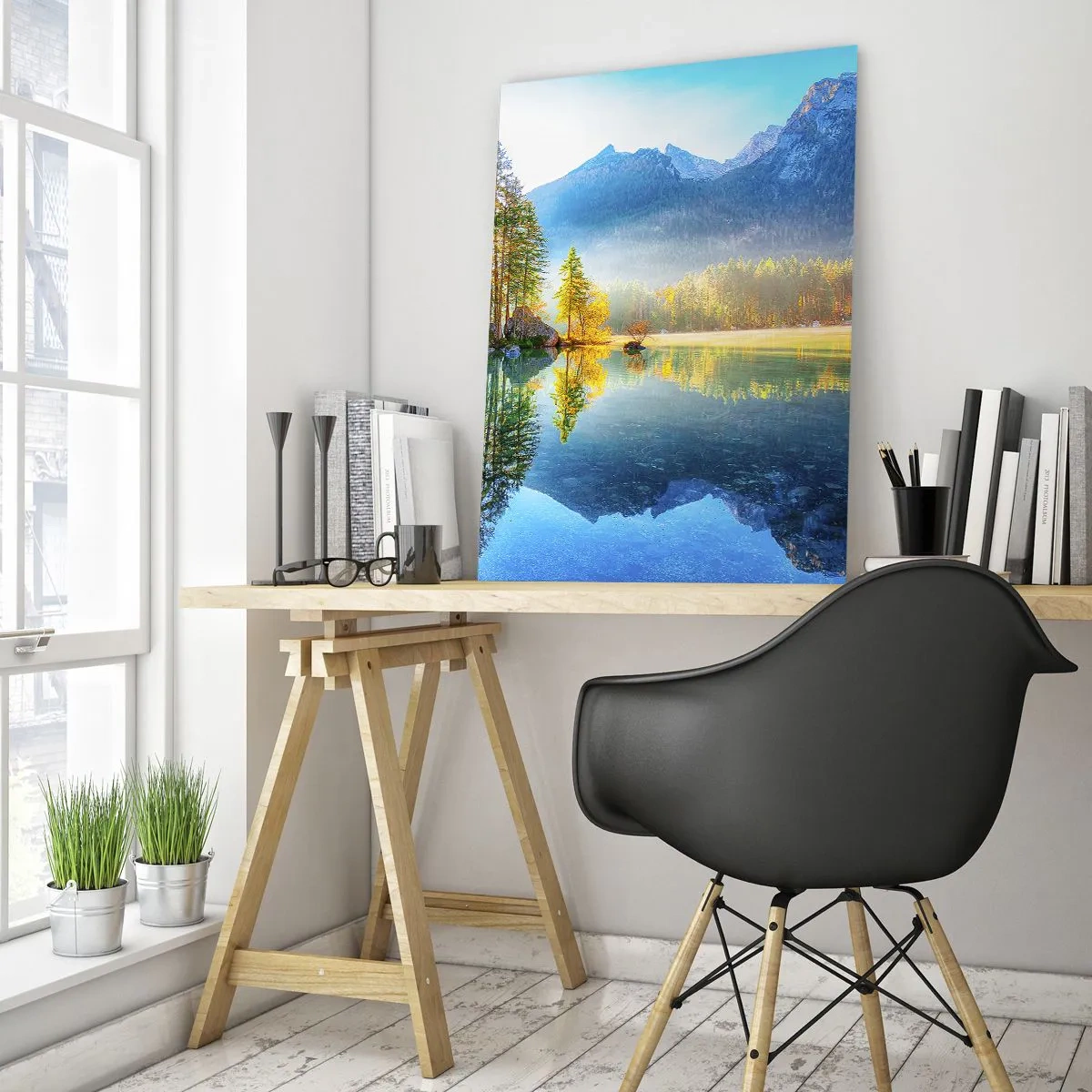 Quadro em vidro - Majestade e doçura - 50x70 cm