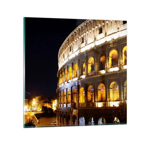 Quadro em vidro - É hora das Olimpíadas - 60x60 cm