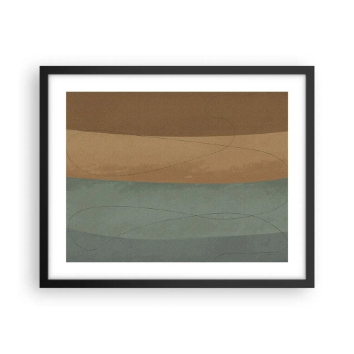 Pôster com moldura preta - Composição horizontal - 50x40 cm