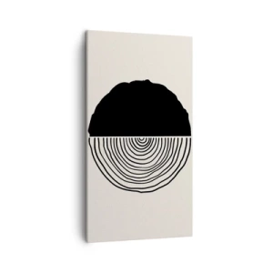 Quadro em tela - Meio a meio - 45x80 cm