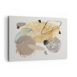 Quadro em tela - Plumcologia aplicada - 100x70 cm