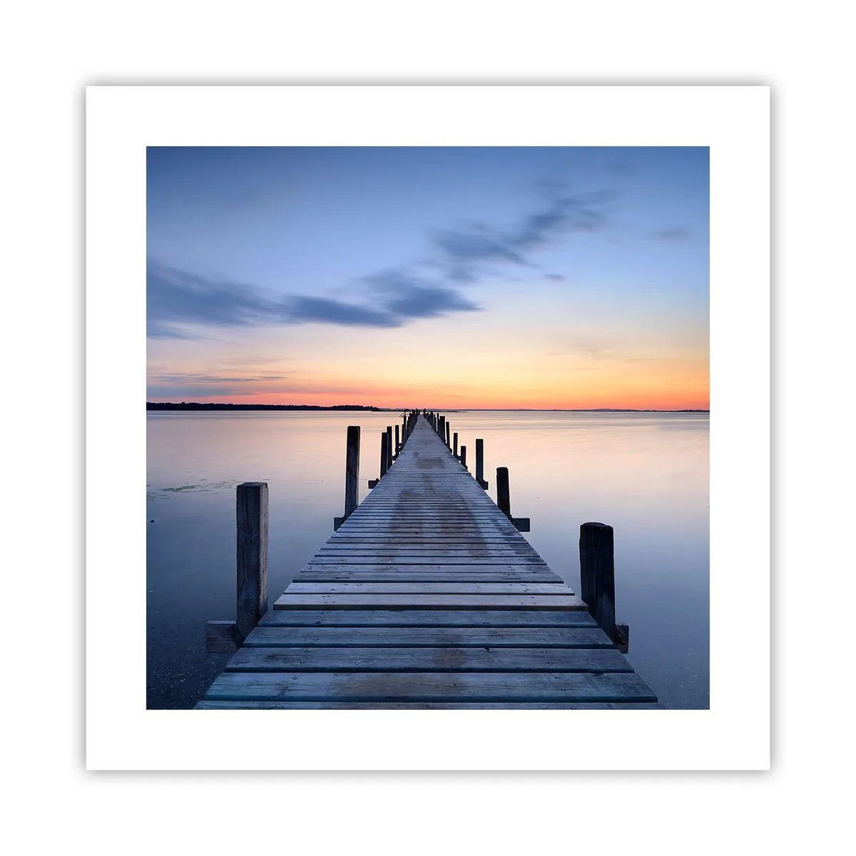 Pôster - A calma de um crepúsculo sereno - 40x40 cm