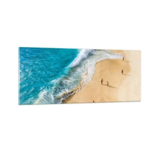Quadro em vidro - E depois o sol, a praia… - 100x40 cm