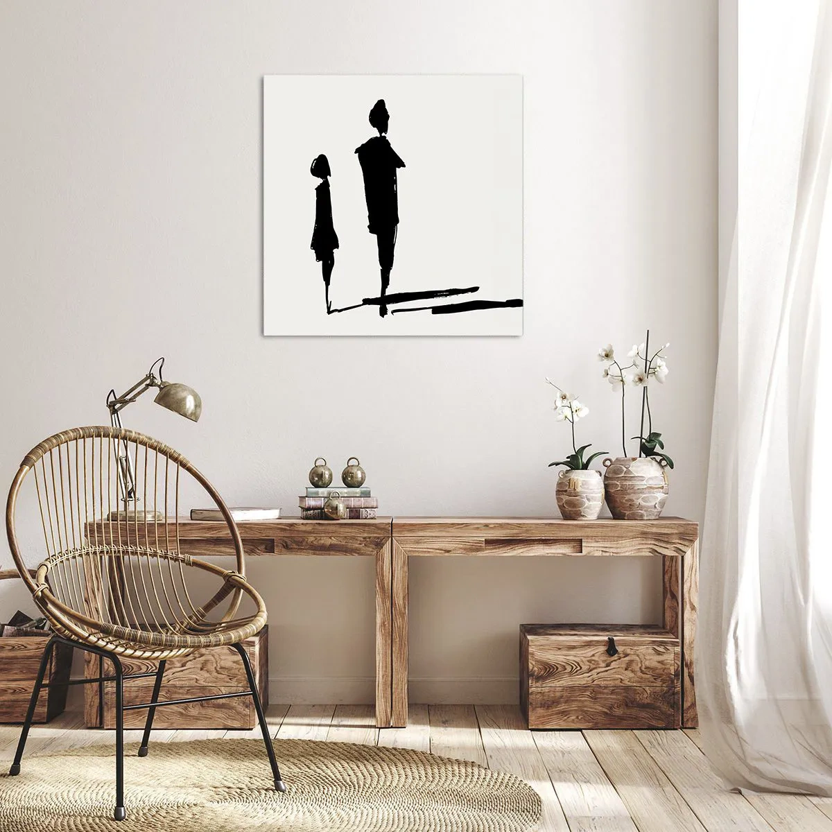 Quadro em tela - Certeza que juntos? - 70x70 cm