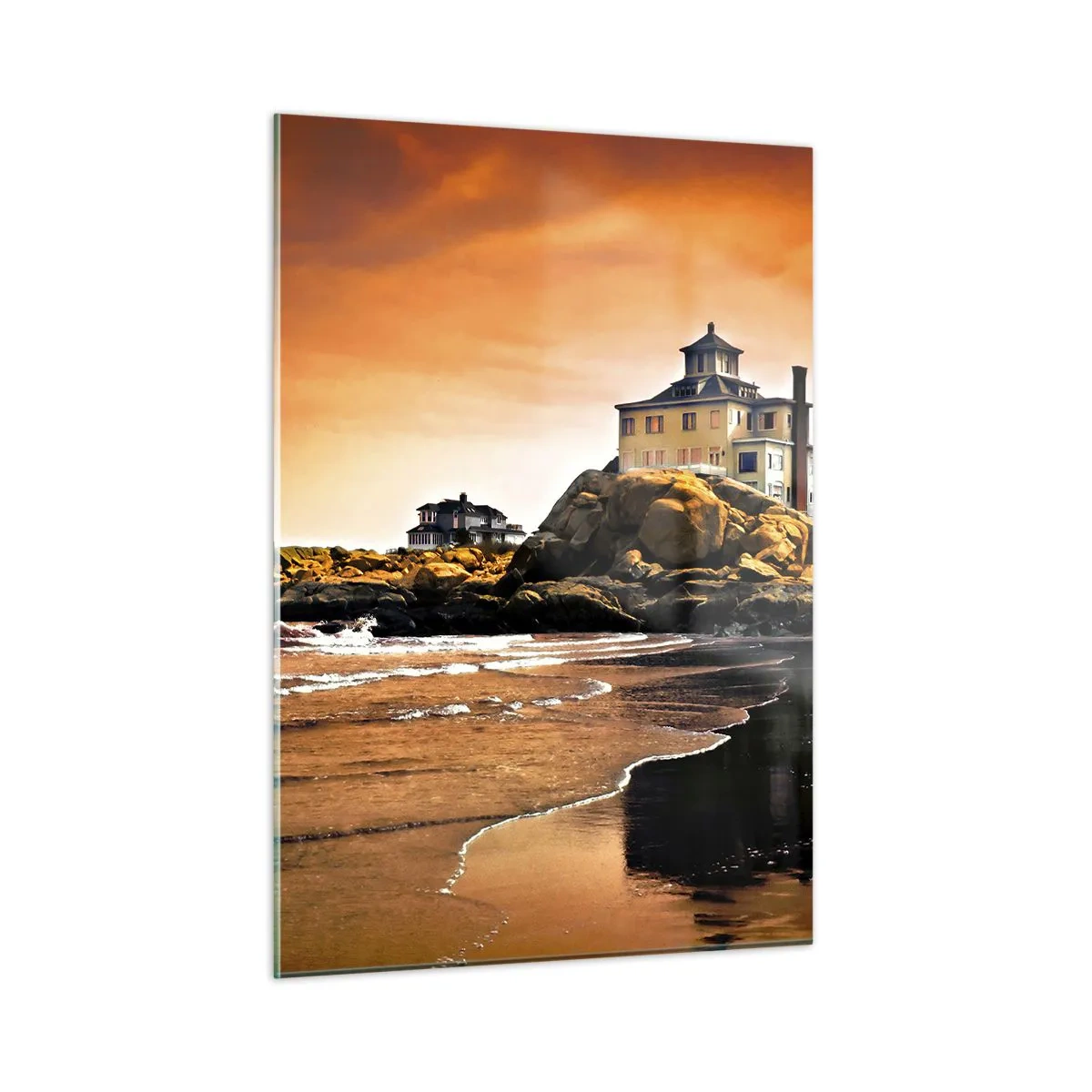Quadro em vidro - Elegância da Costa Oeste - 50x70 cm