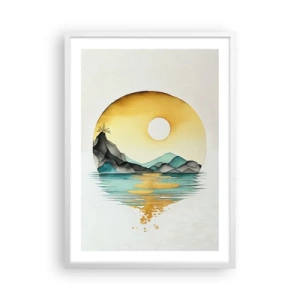 Pôster em moldura branca - No círculo da beleza - 50x70 cm