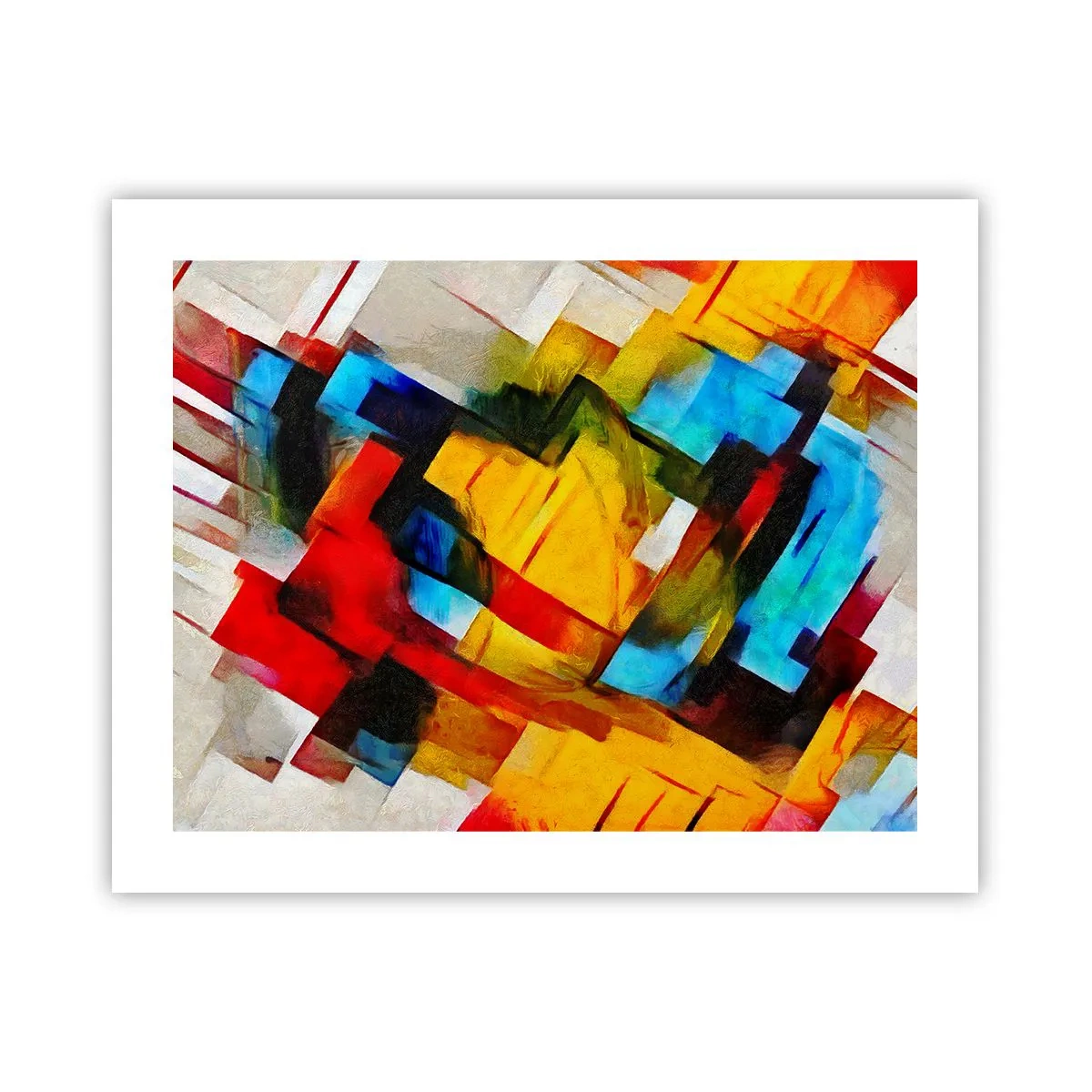 Pôster - Camadas multicoloridas - 50x40 cm