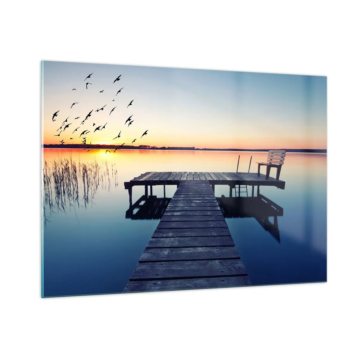 Quadro em vidro - Foi um bom dia - 100x70 cm