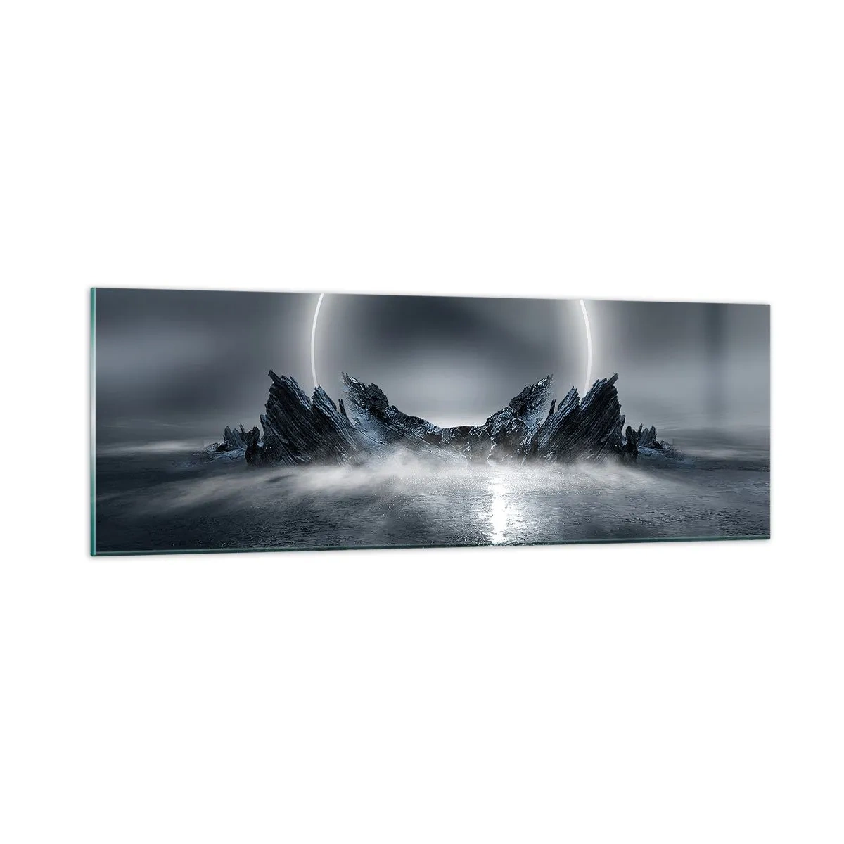 Quadro em vidro - O fim da história - 90x30 cm