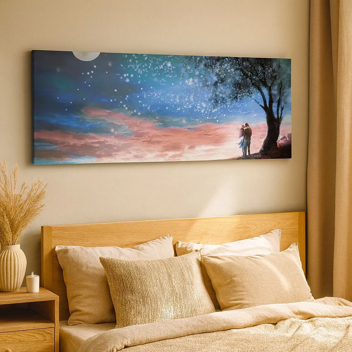 Quadro em tela - Espetáculo estrelado - 100x40 cm