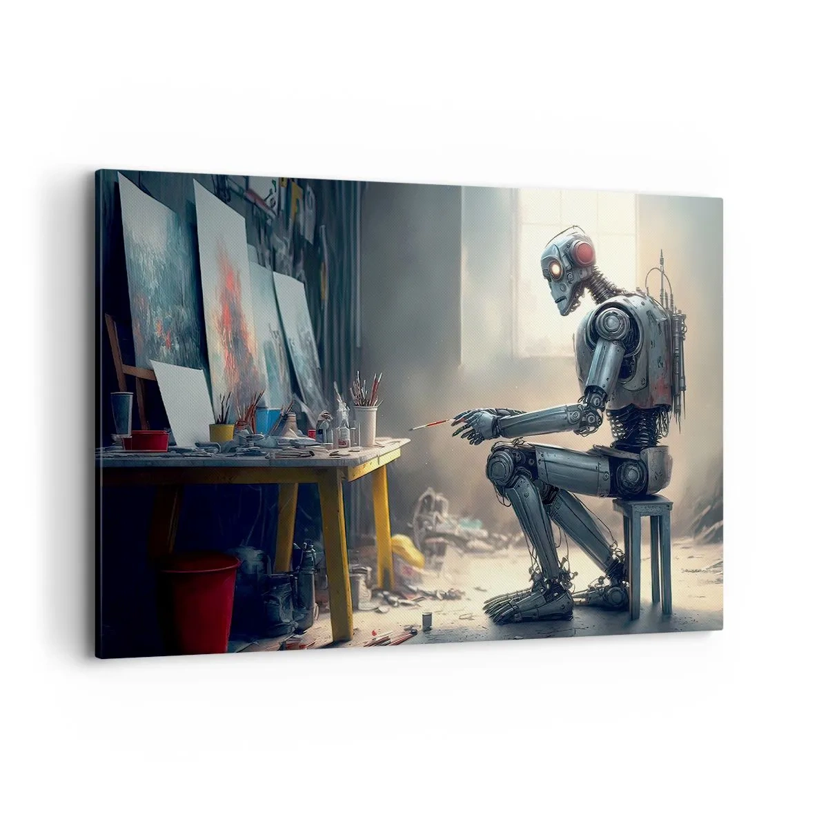 Quadro em tela - O ato de criação - 120x80 cm