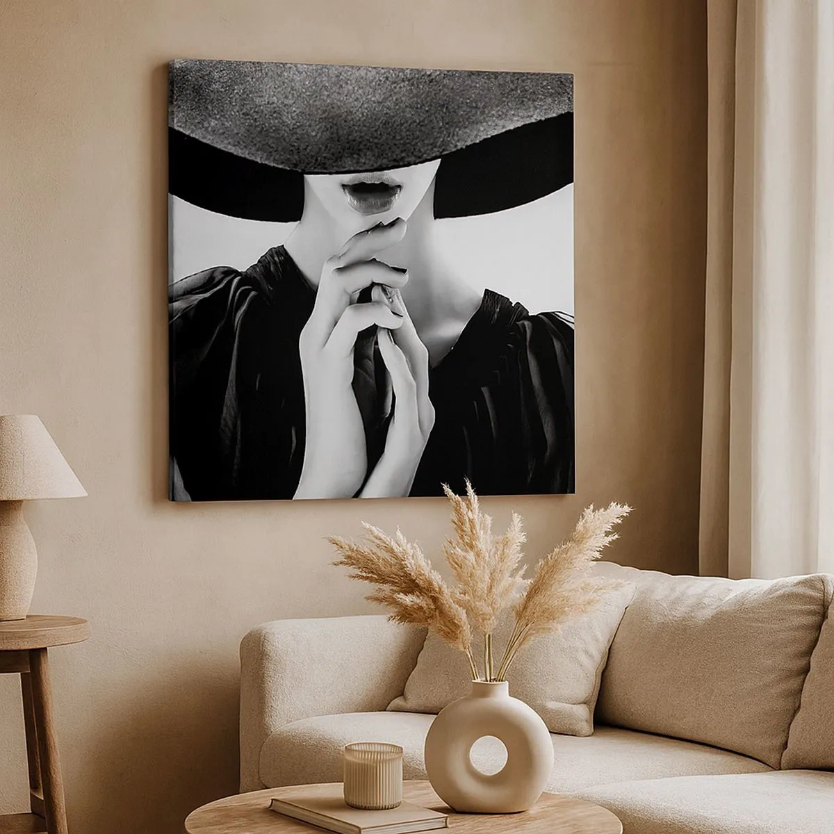 Quadro em tela - Beleza escondida - 30x30 cm