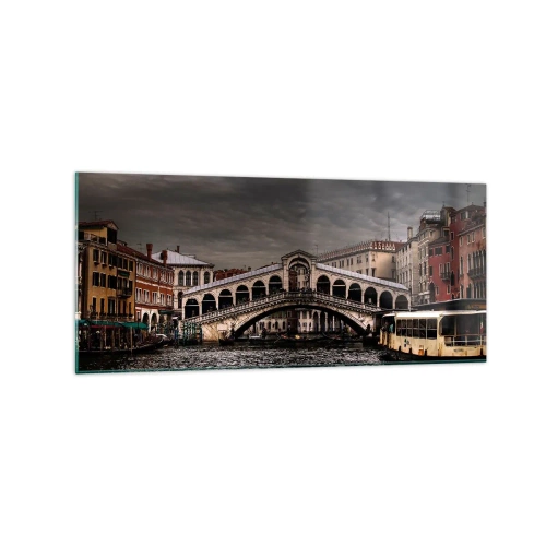 Quadro em vidro - A promessa de uma noite em Veneza - 120x50 cm
