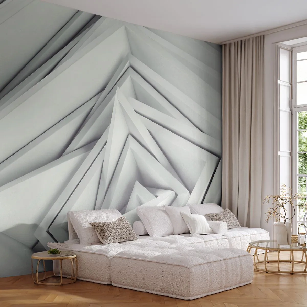 Papel de Parede Standard Eco - Cantos vivos - Tecnologia, 3D, Moderno - 250x175 cm