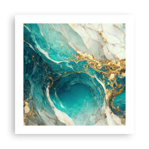 Pôster - Composição com veios d'ouro - 50x50 cm