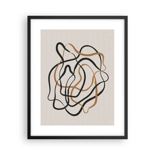 Pôster com moldura preta - Tudo deu errado - 40x50 cm