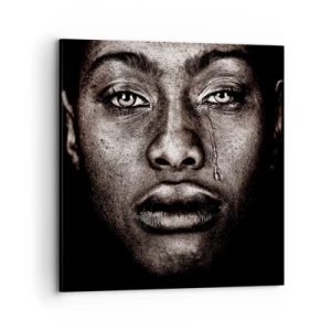 Quadro em tela - Uma lágrima - 70x70 cm