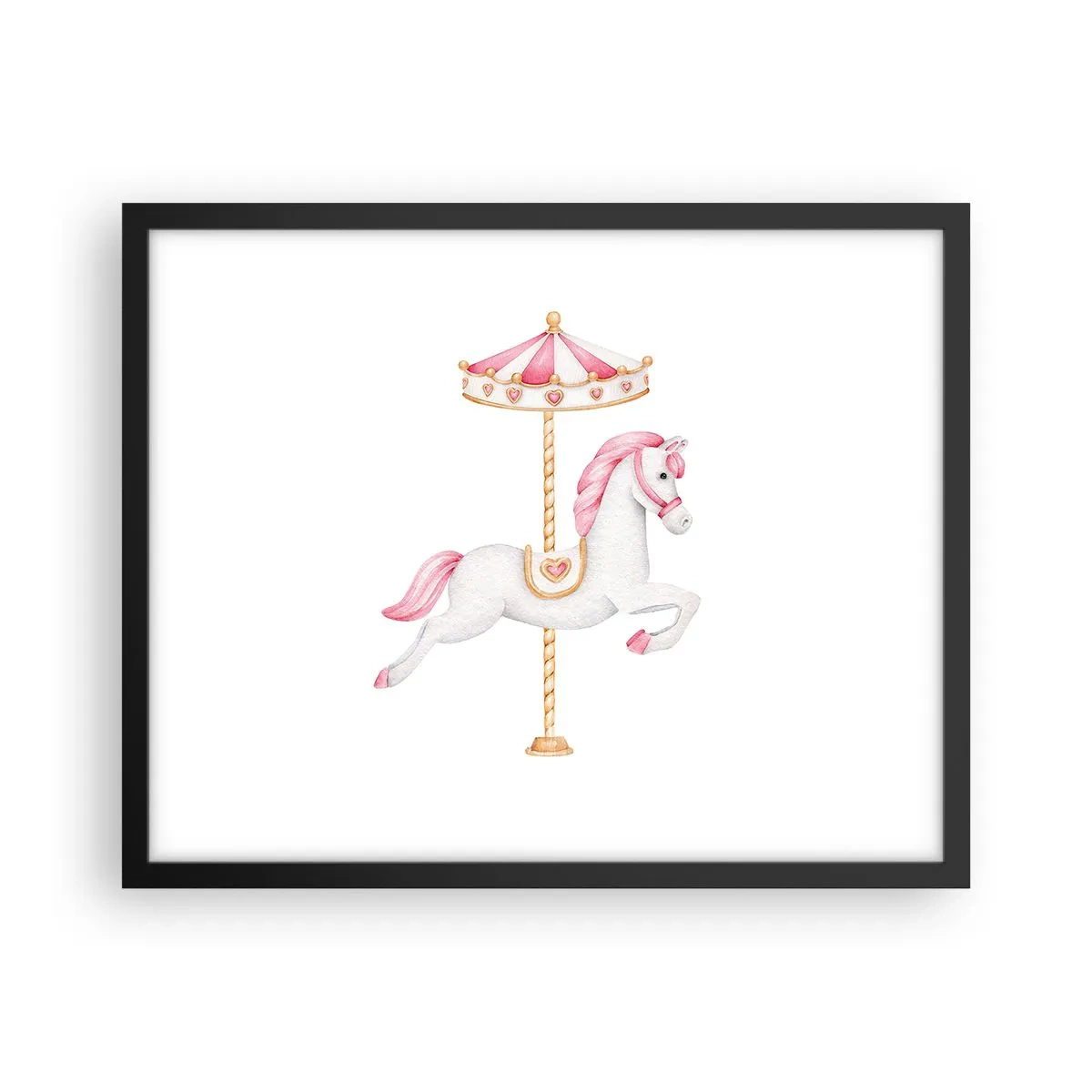 Pôster com moldura preta - Caiu no chão - 50x40 cm