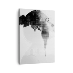 Quadro em tela - Em ambos os lados do vidro - 50x70 cm