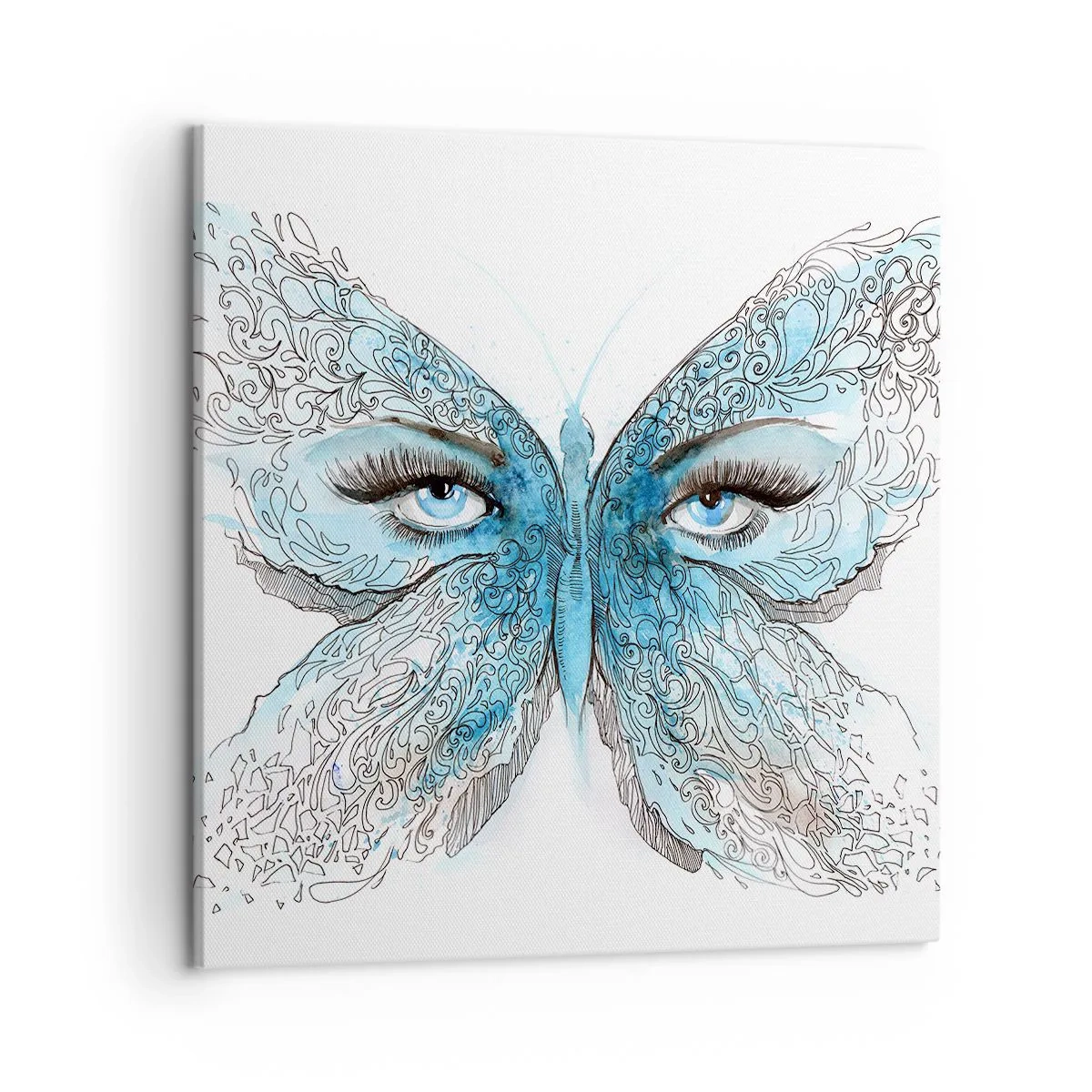 Quadro em tela - Borboleta eros - 50x50 cm