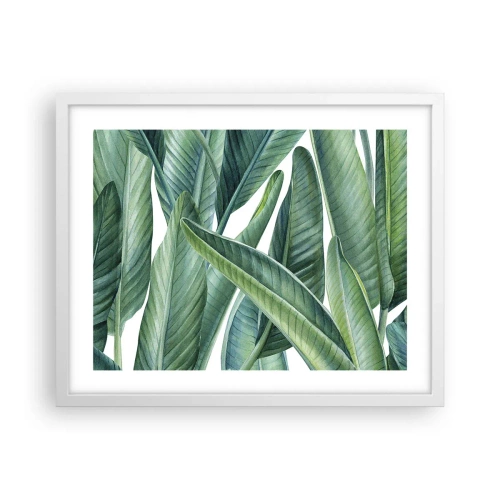Pôster em moldura branca - O próprio verde - 50x40 cm