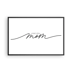 Pôster com moldura preta - Uma grande emoção - 91x61 cm
