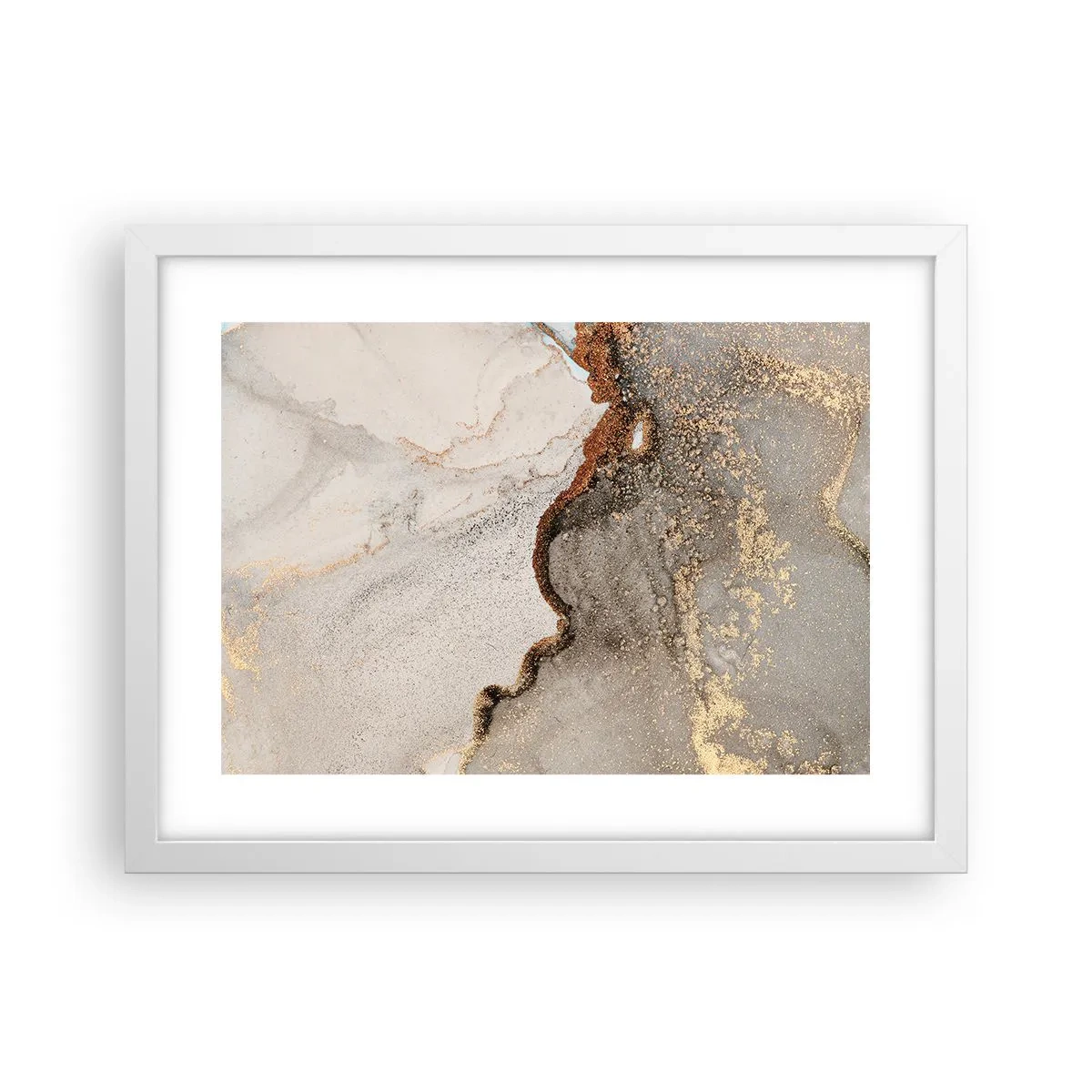 Pôster em moldura branca - No limite das cores - 40x30 cm