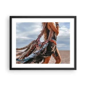 Pôster com moldura preta - Namorada do Xamã - 50x40 cm