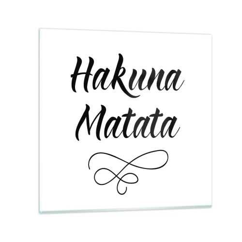 Quadro em vidro - O melhor conselho - 60x60 cm