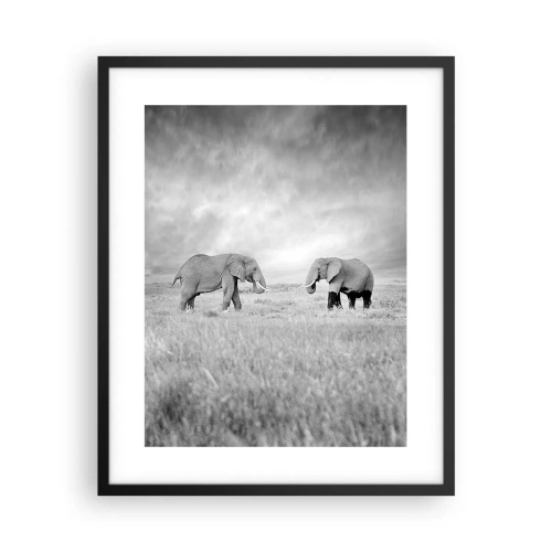 Pôster com moldura preta - O cinza é belo - 40x50 cm