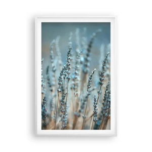 Pôster em moldura branca - Prado perfumado - 61x91 cm