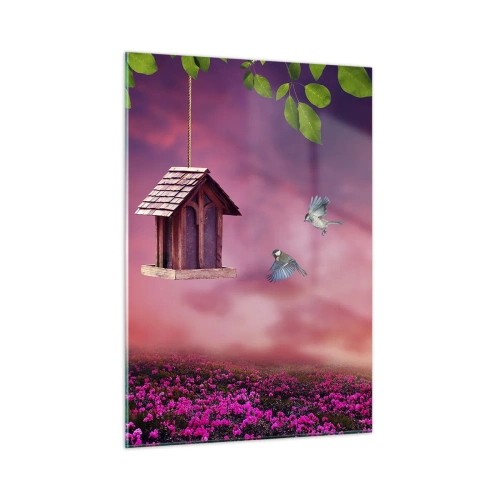 Quadro em vidro - Convite para jantar - 50x70 cm