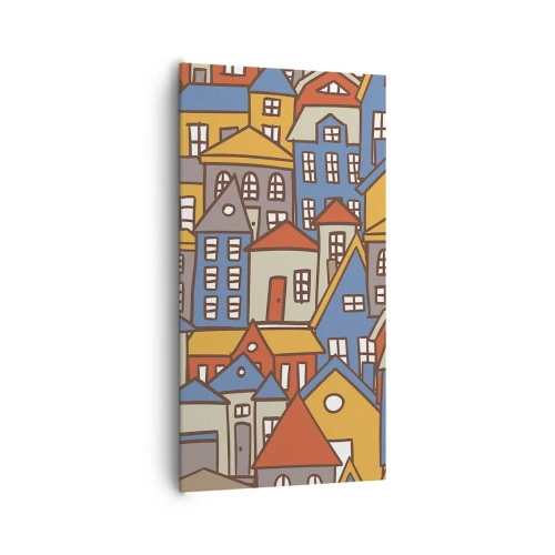 Quadro em tela - Atrás da casa - 65x120 cm
