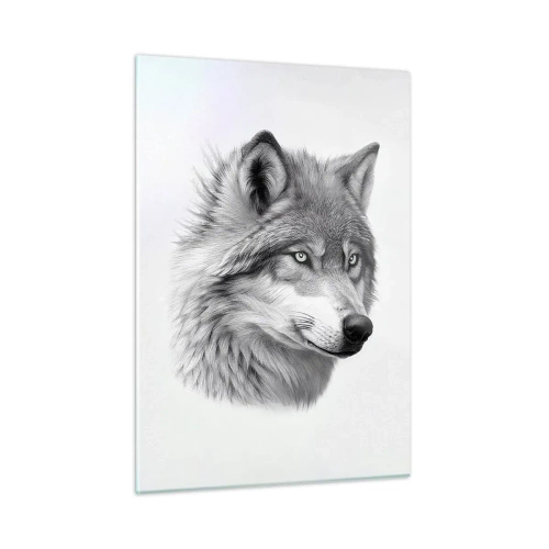 Quadro em vidro - Alfa – sem dúvida - 50x70 cm