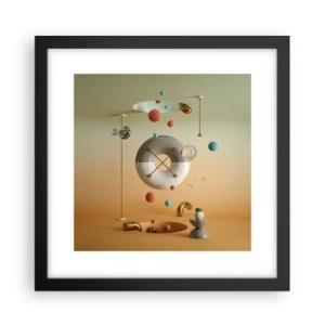 Pôster com moldura preta - Nada pode acontecer - 30x30 cm