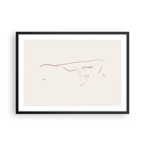 Pôster com moldura preta - A forma do desejo - 70x50 cm