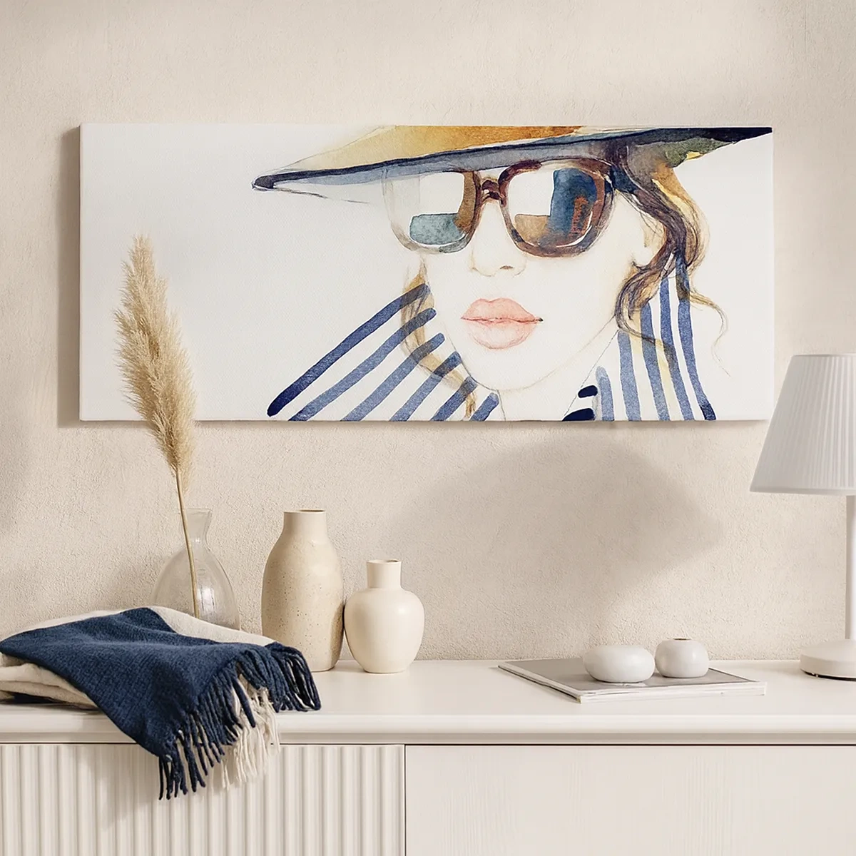 Quadro em tela - Bem-vindo à Flórida - 30x30 cm