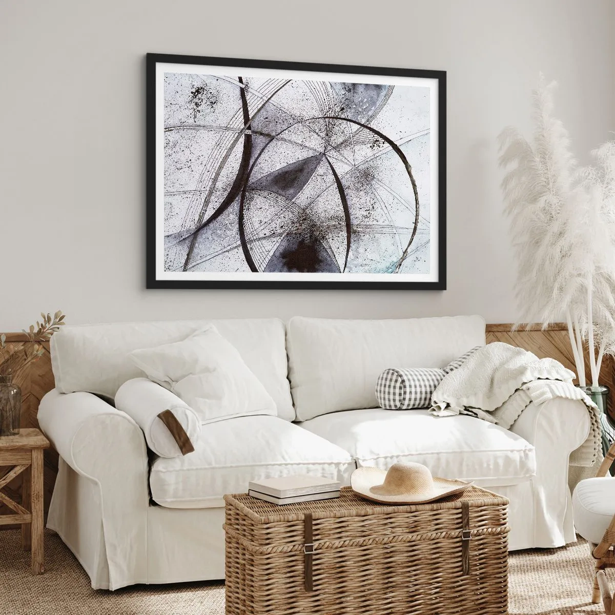 Pôster com moldura preta - Fantasia futurista - 91x61 cm