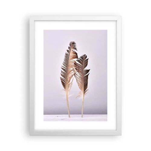 Pôster em moldura branca - Contra o nada - 30x40 cm