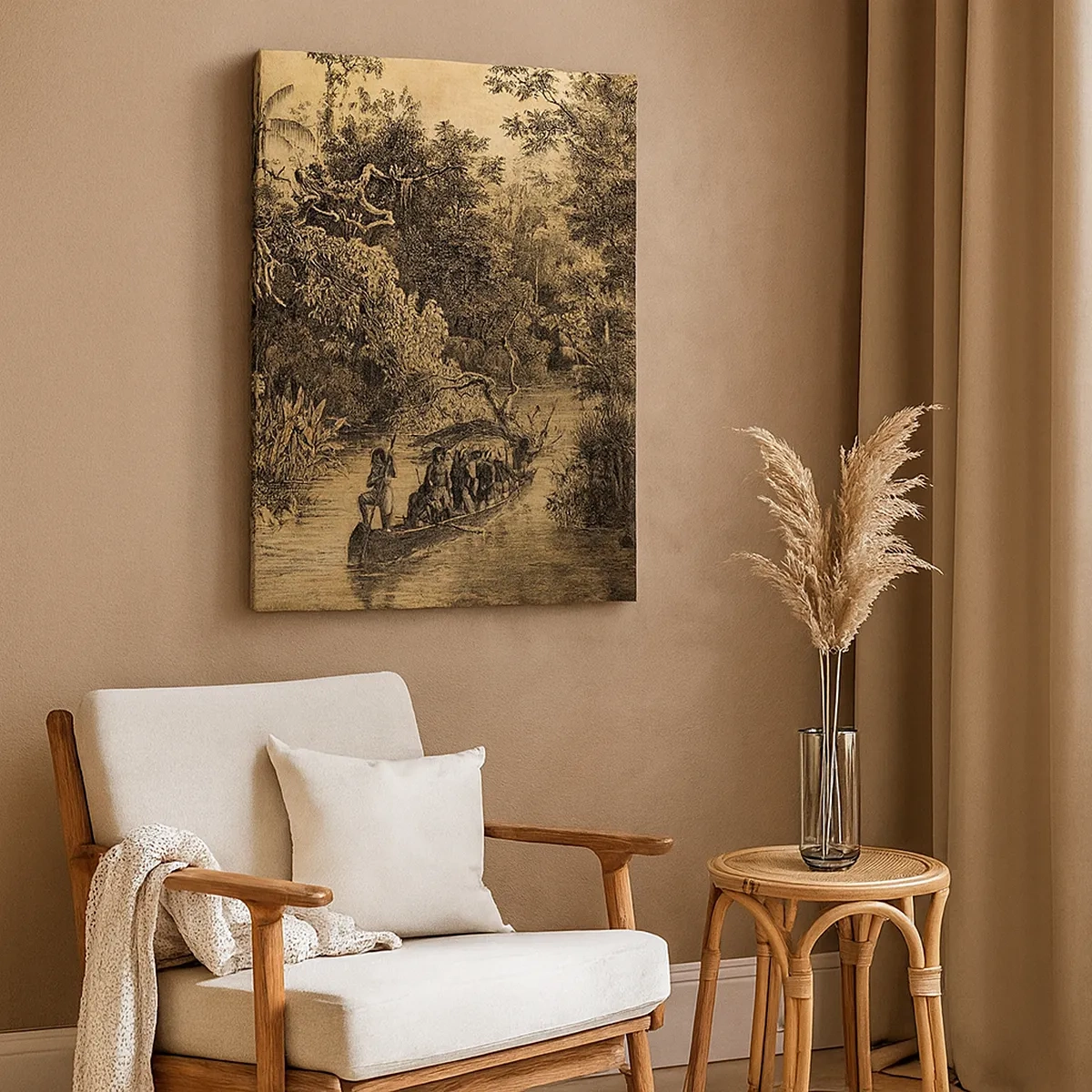 Quadro em tela - Viagem à fonte - 50x70 cm