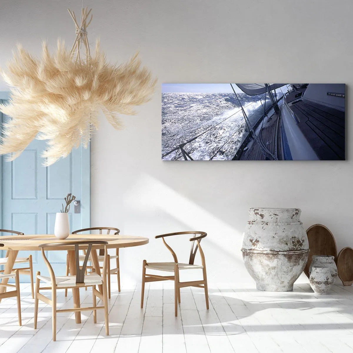 Quadro em tela - Eu sei o que é ser um pássaro - 160x50 cm