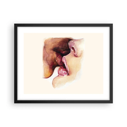 Pôster com moldura preta - Como a noite e o dia, a terra e o céu - 50x40 cm