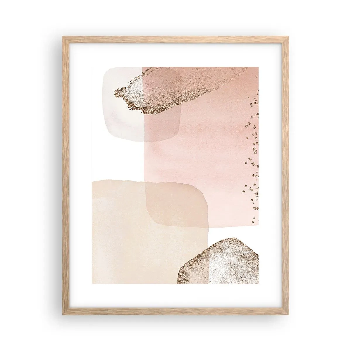 Pôster com moldura de carvalho claro - Olhar através da cor - 40x50 cm